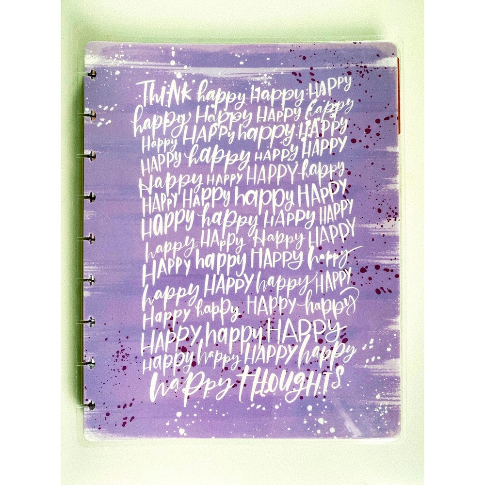 Think happy thoughts happy planner classic guts